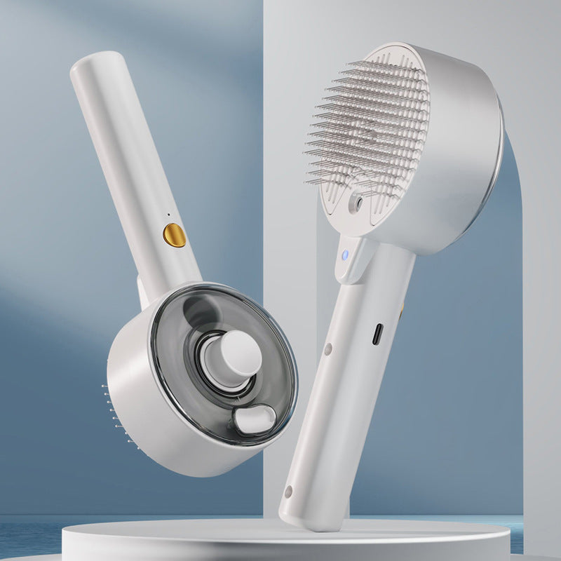 Pet Self-Cleaning Steam Brush with UV Sterilization for Dogs & Cats