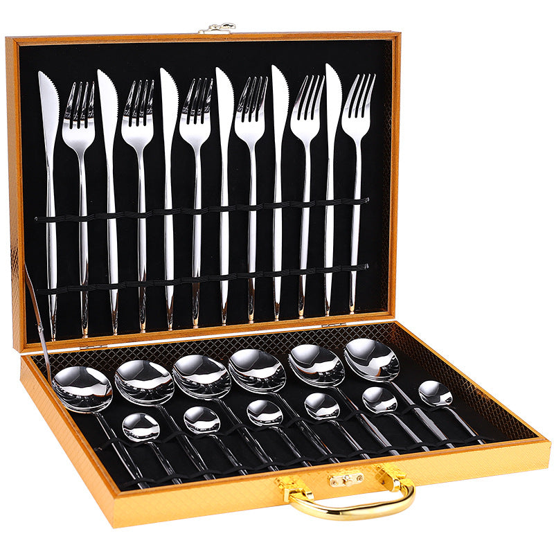 24-Piece Luxury Cutlery Set | Premium Stainless Steel Flatware for 6