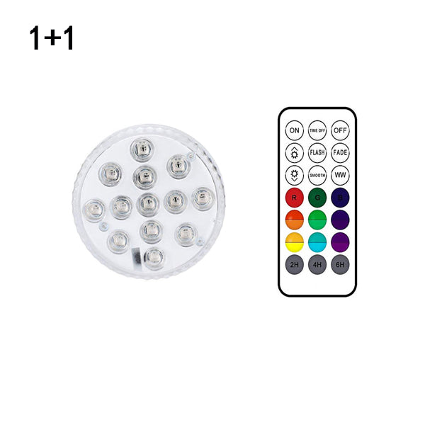 13 LED Submersible Pool Light | IP68 Waterproof Underwater Lamp with RF Remote