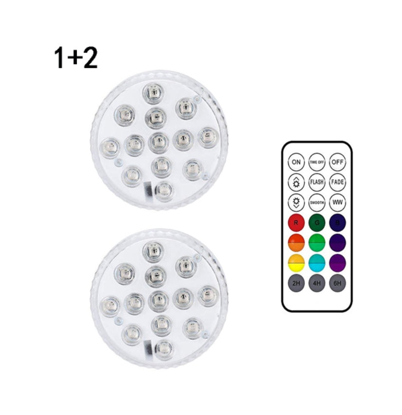 13 LED Submersible Pool Light | IP68 Waterproof Underwater Lamp with RF Remote