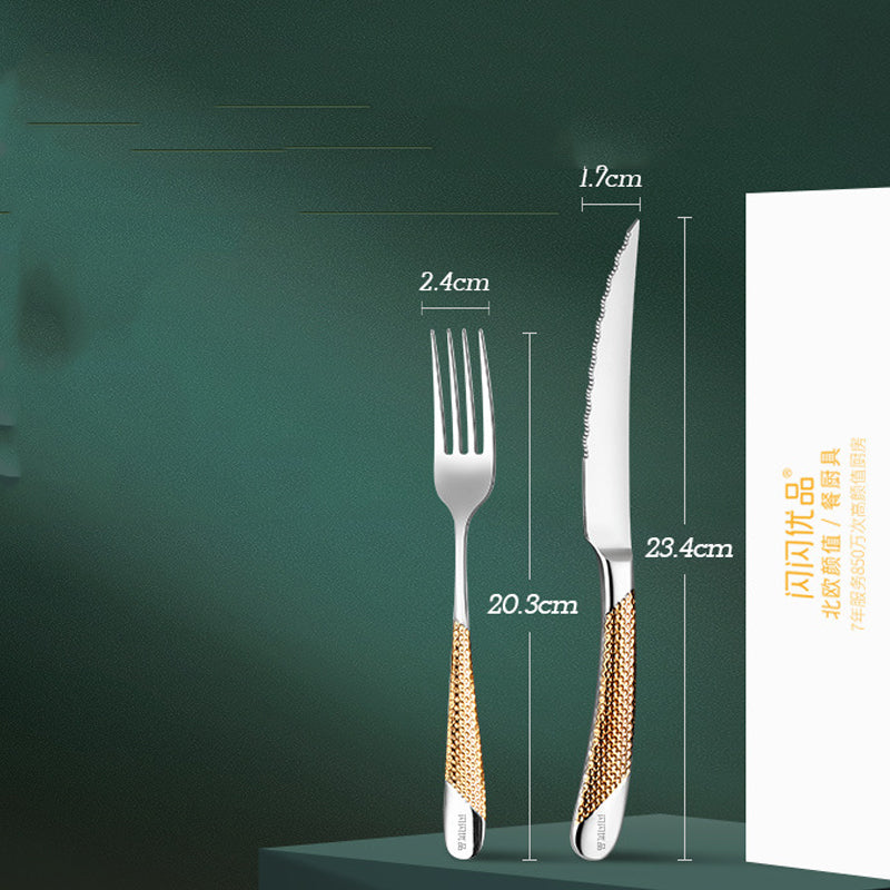 Creative Household Stainless Steel Cutlery Set | Unique Design Flatware for Home