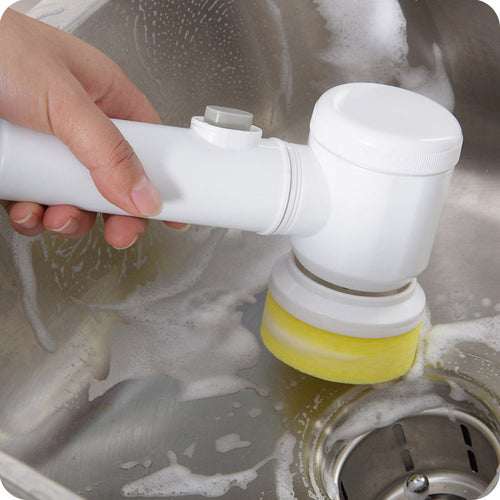 5-in-1 Electric Cleaning Brush Set | Cordless Power Scrubber for Bathtub, Kitchen & Home