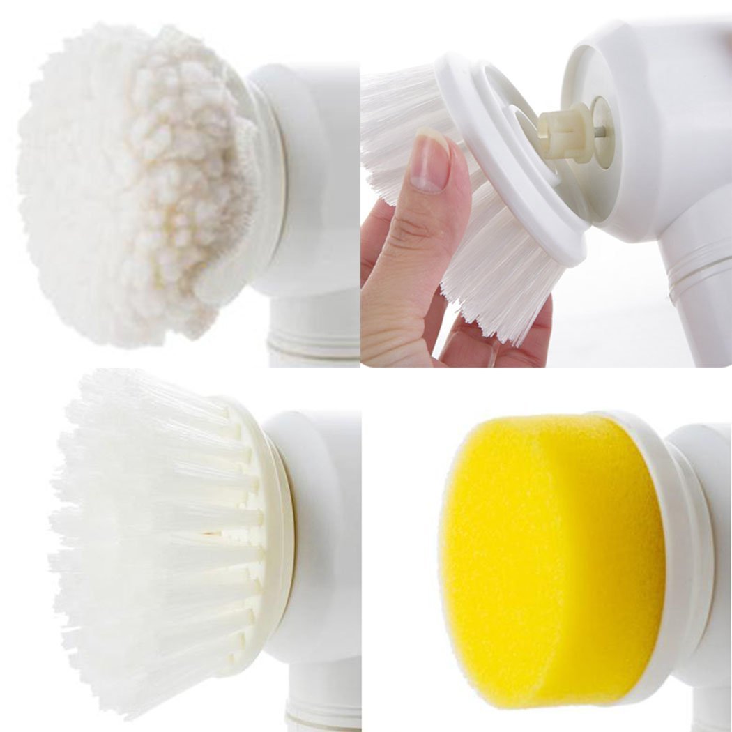 5-in-1 Electric Cleaning Brush Set | Cordless Power Scrubber for Bathtub, Kitchen & Home