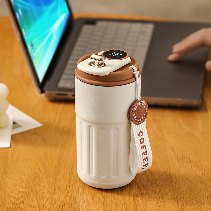Smart Digital Thermal Bottle | Temperature Display Insulated Coffee Mug 450ml