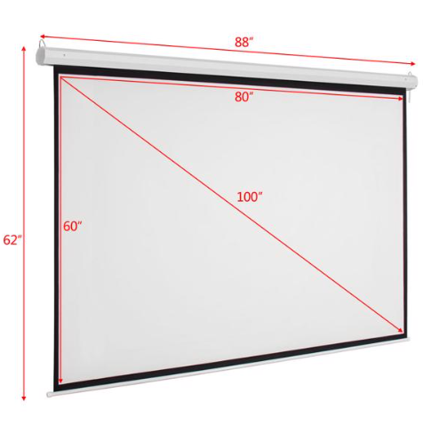 Motorized Projection Screen | Electric Roll-Up Home Theater Screen