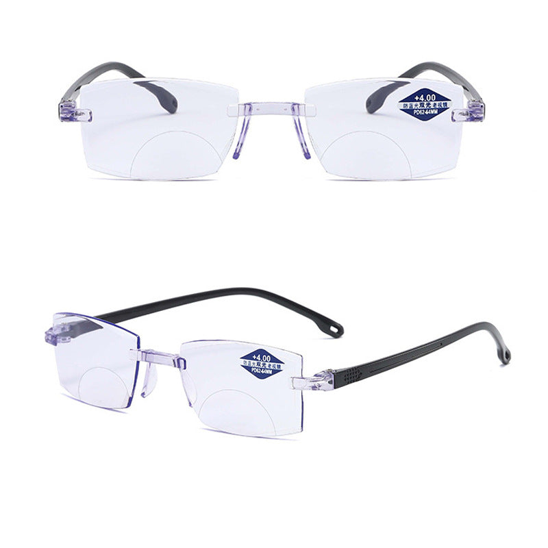 Diamond Cut Blue Light Blocking Reading Glasses | TR Frame