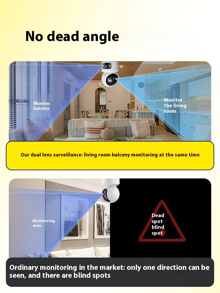 HD Night Vision Security Camera | 360° No Dead Angle Smart Monitoring