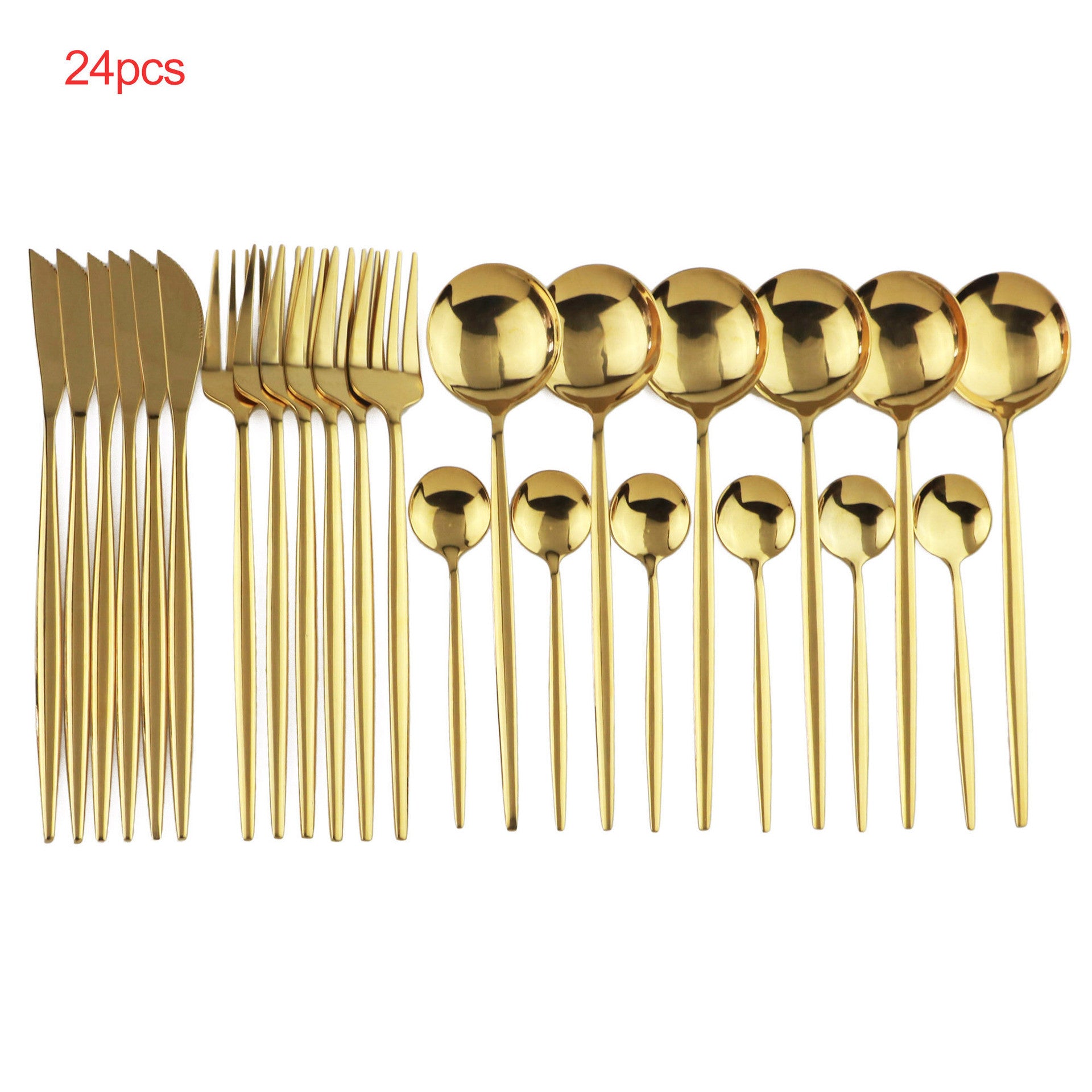 24-Piece Luxury Cutlery Set | Premium Stainless Steel Flatware for 6