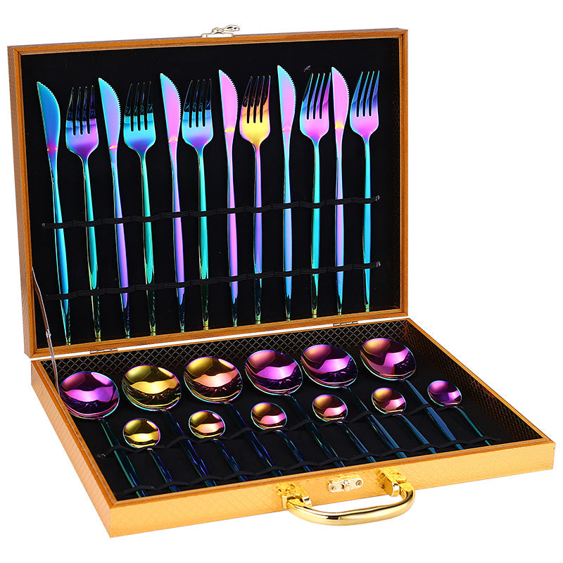 24-Piece Luxury Cutlery Set | Premium Stainless Steel Flatware for 6