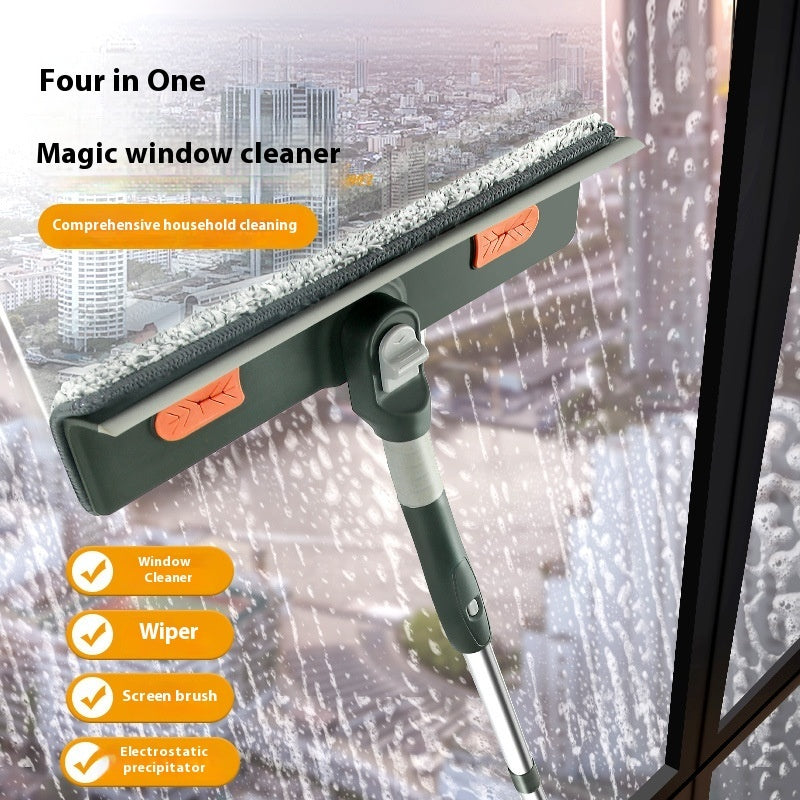 Extendable Window Cleaning Wiper Blade | Long-Reach Squeegee for Home
