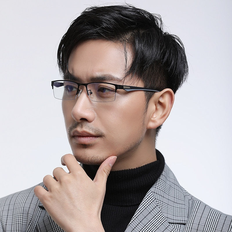Men's Color-Changing Blue Light Blocking Glasses | Metal & TR Frame