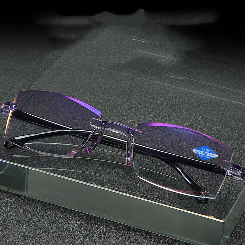 Diamond Cut Blue Light Blocking Reading Glasses | TR Frame