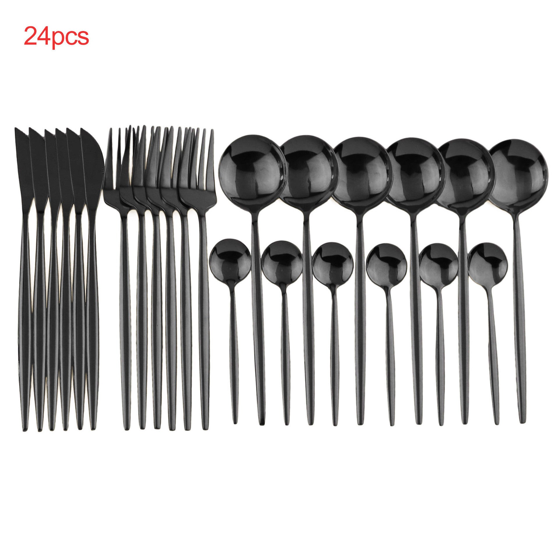 24-Piece Luxury Cutlery Set | Premium Stainless Steel Flatware for 6