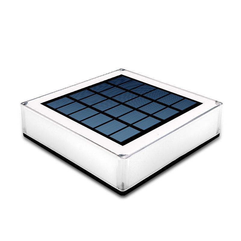 Solar Square Pillar Light | Outdoor Courtyard & Garden Post Lamp