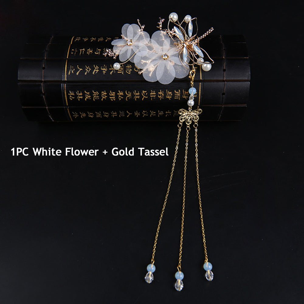 Han Costume Crystal Hairpin | Women's Traditional Headdress