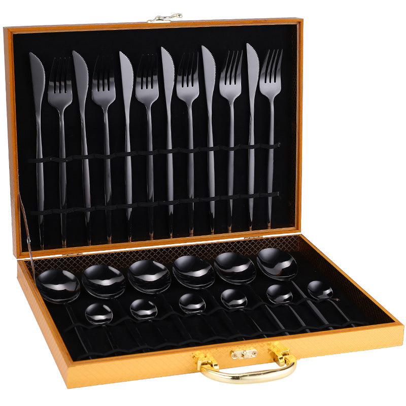 24-Piece Luxury Cutlery Set | Premium Stainless Steel Flatware for 6