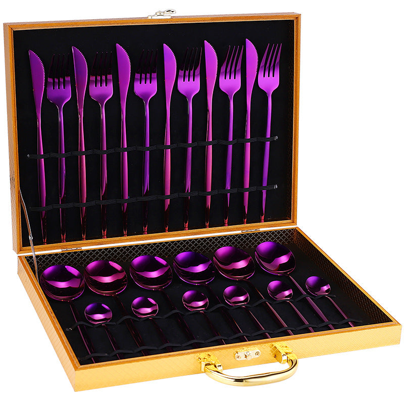 24-Piece Luxury Cutlery Set | Premium Stainless Steel Flatware for 6