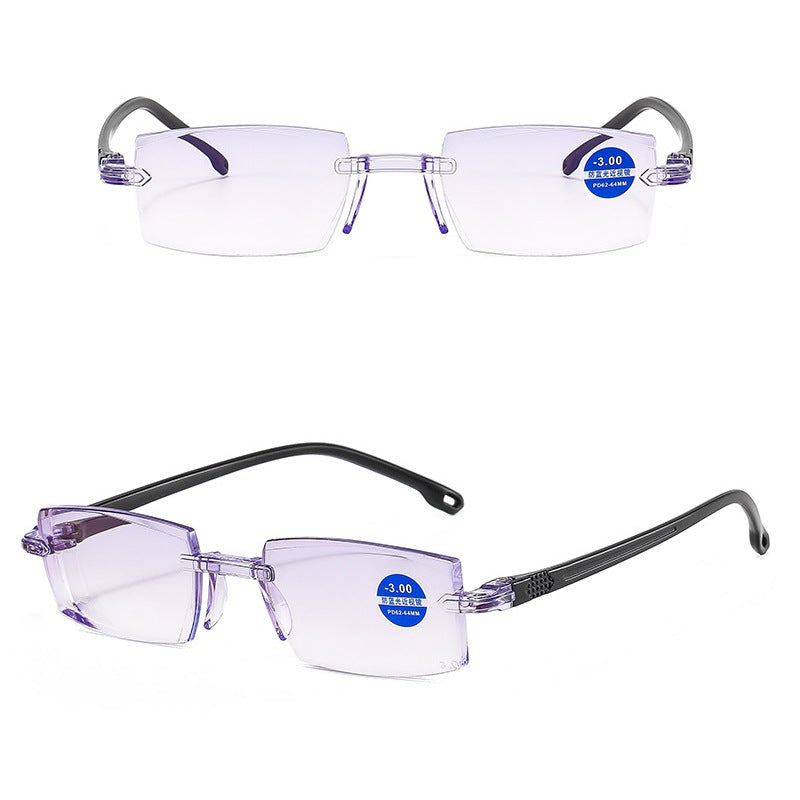 Diamond Cut Blue Light Blocking Reading Glasses | TR Frame