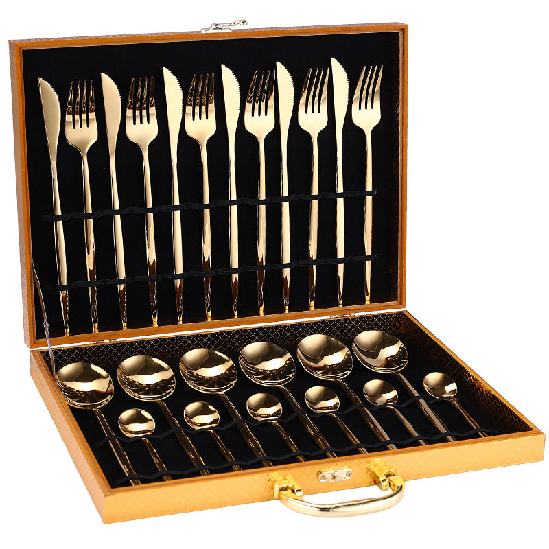 24-Piece Luxury Cutlery Set | Premium Stainless Steel Flatware for 6