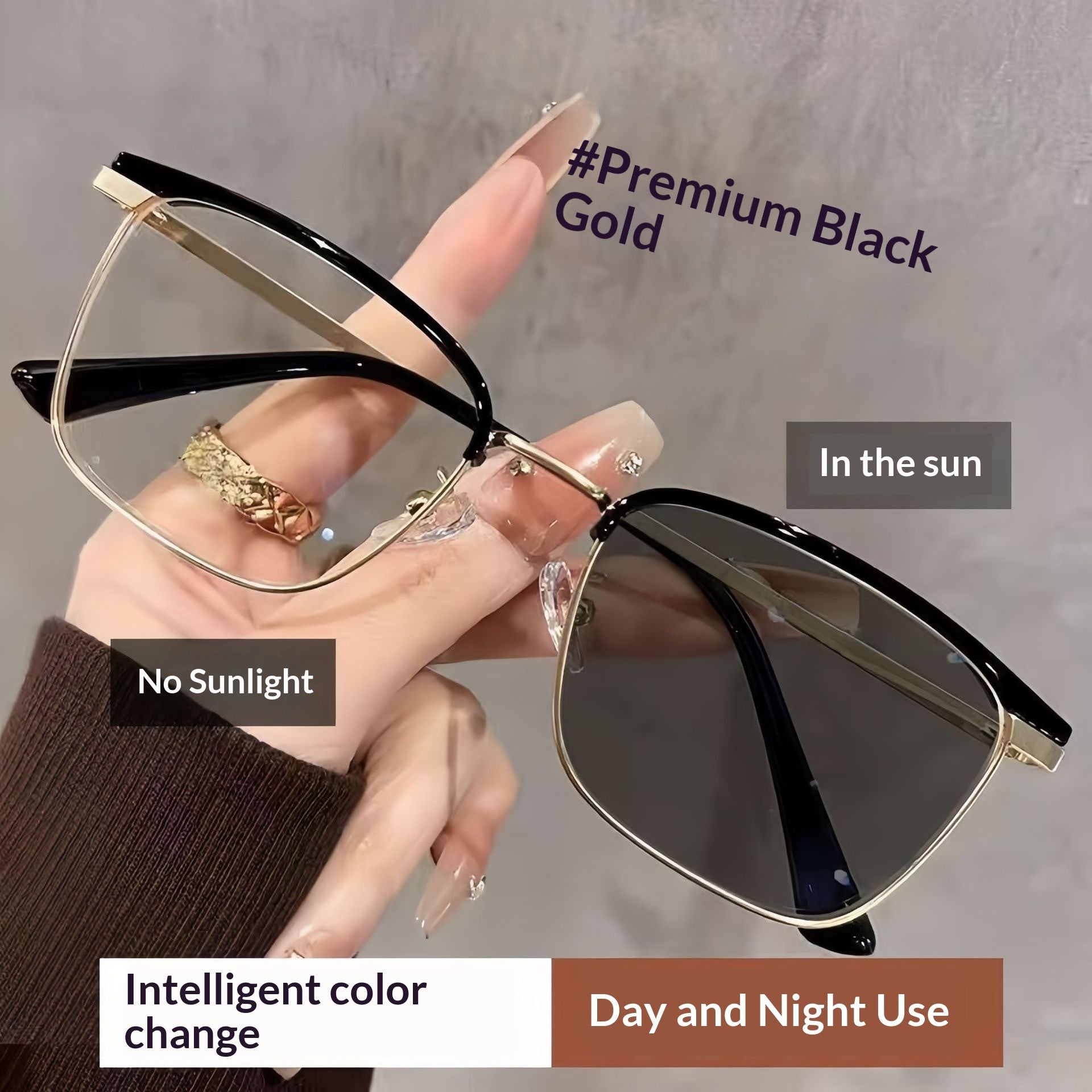 Men's Photochromic Blue Light Blocking Glasses