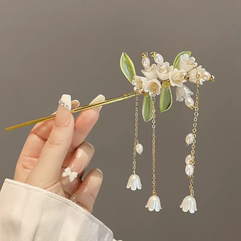 Magnolia Antique Hair Clasp | Handmade Hanfu Headdress