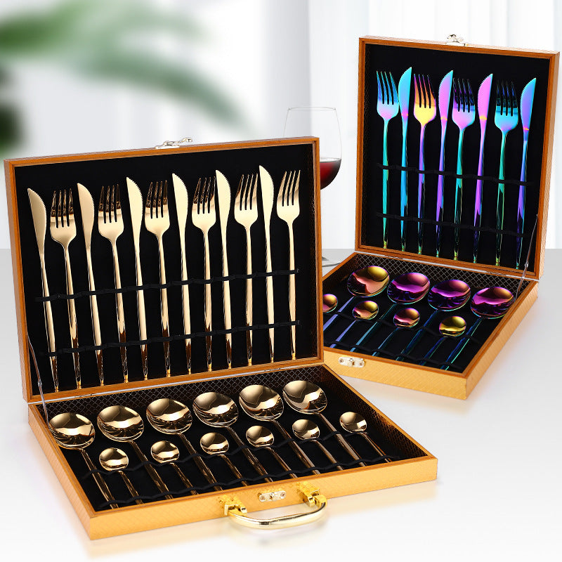 24-Piece Luxury Cutlery Set | Premium Stainless Steel Flatware for 6