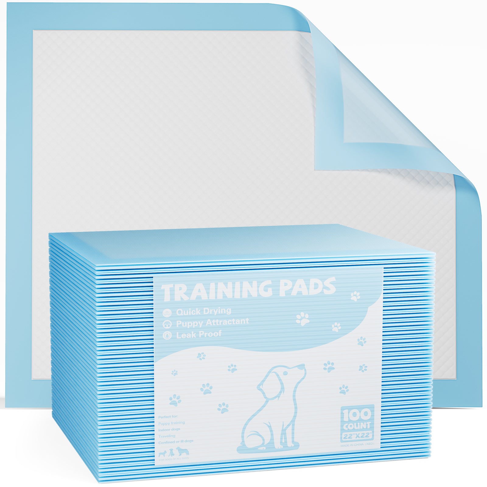 Disposable Puppy Pads | Leak-Proof Quick-Dry Absorbent Dog Pee Pads