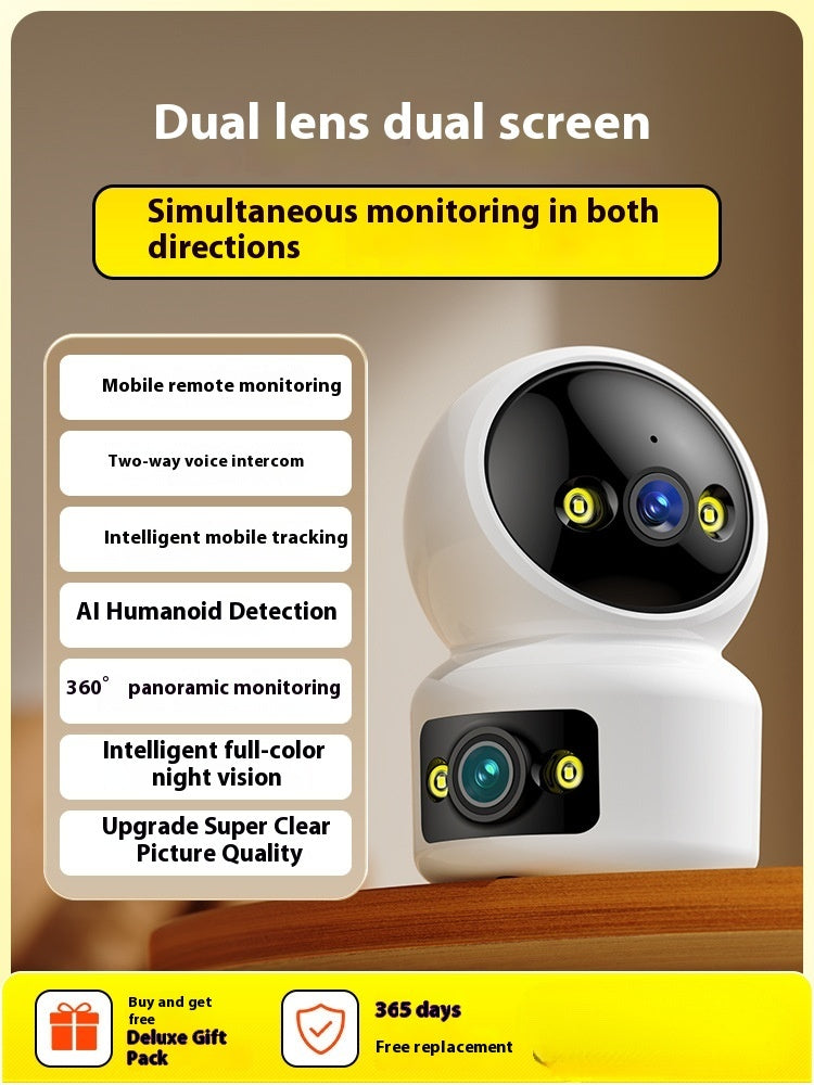 HD Night Vision Security Camera | 360° No Dead Angle Smart Monitoring