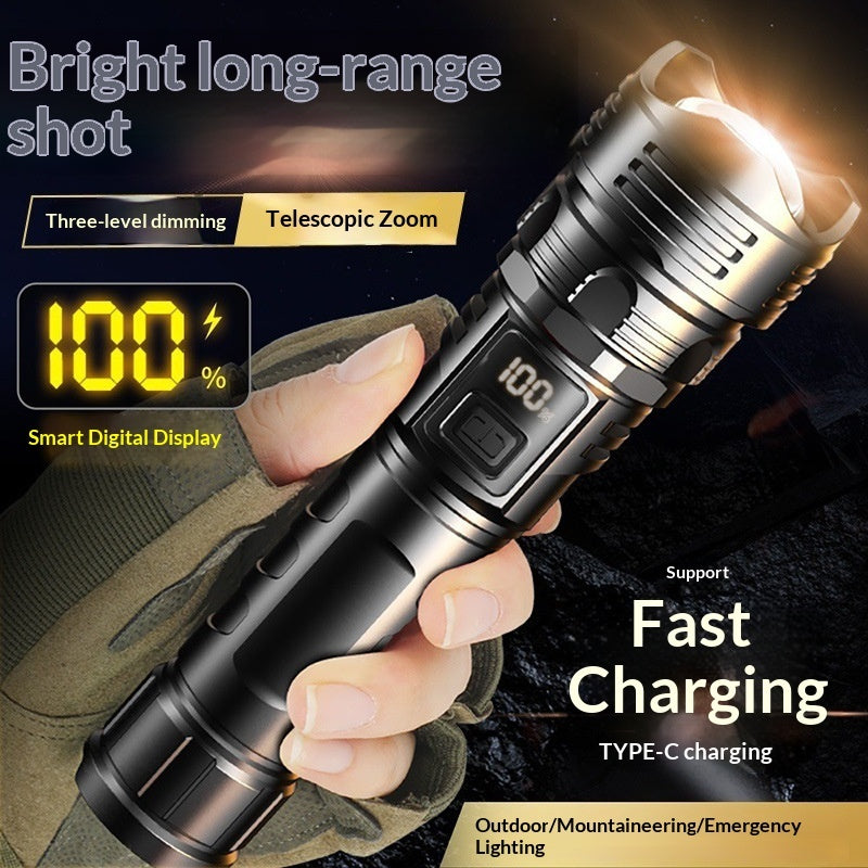 High-Power LED Spotlight Flashlight | Long-Lasting Home & Outdoor Torch