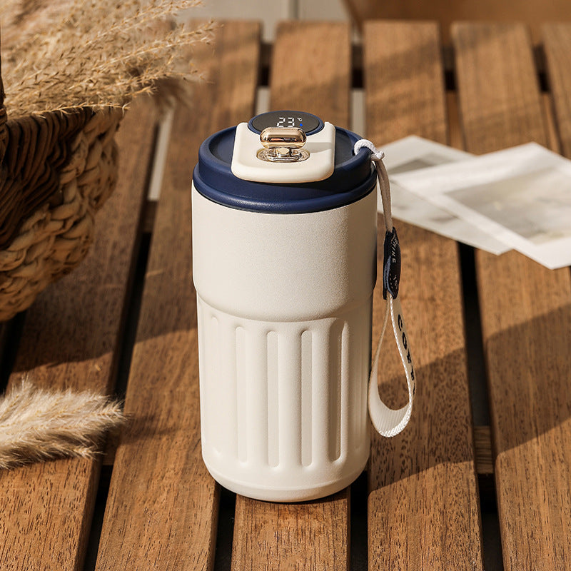Smart Digital Thermal Bottle | Temperature Display Insulated Coffee Mug 450ml