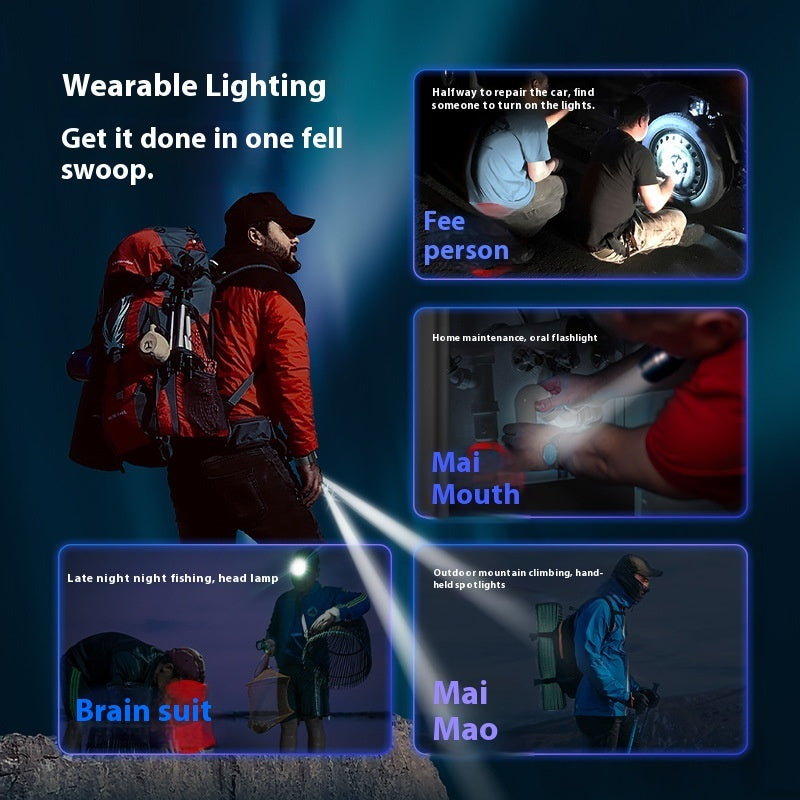 LED Night Fishing Finger Torch | Compact Outdoor Flashlight for Fishing