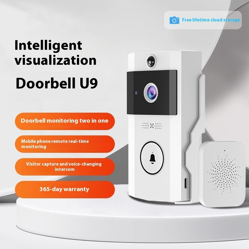 U9 Wireless Video Doorbell | Smart Home Security with HD Video Intercom