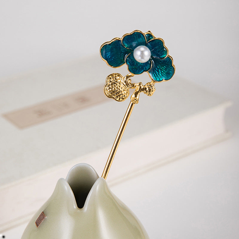 Vintage Flower Hair Comb | Elegant Women's Hair Accessory