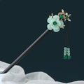 Chinese Ancient Style Hairpin | Alloy Electroplated Floral Barrette