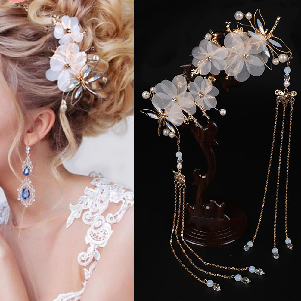 Han Costume Crystal Hairpin | Women's Traditional Headdress