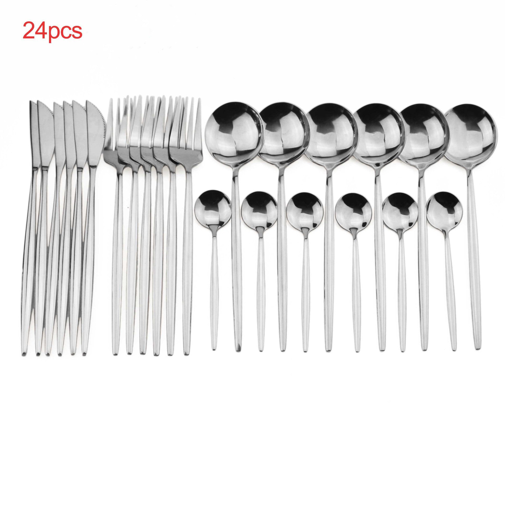 24-Piece Luxury Cutlery Set | Premium Stainless Steel Flatware for 6