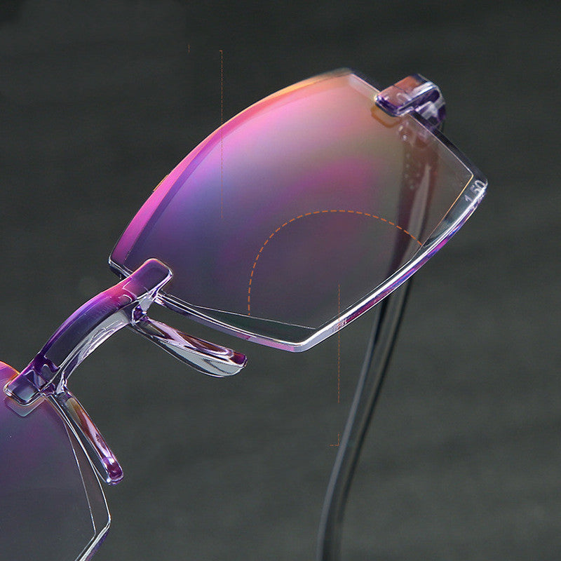 Diamond Cut Blue Light Blocking Reading Glasses | TR Frame