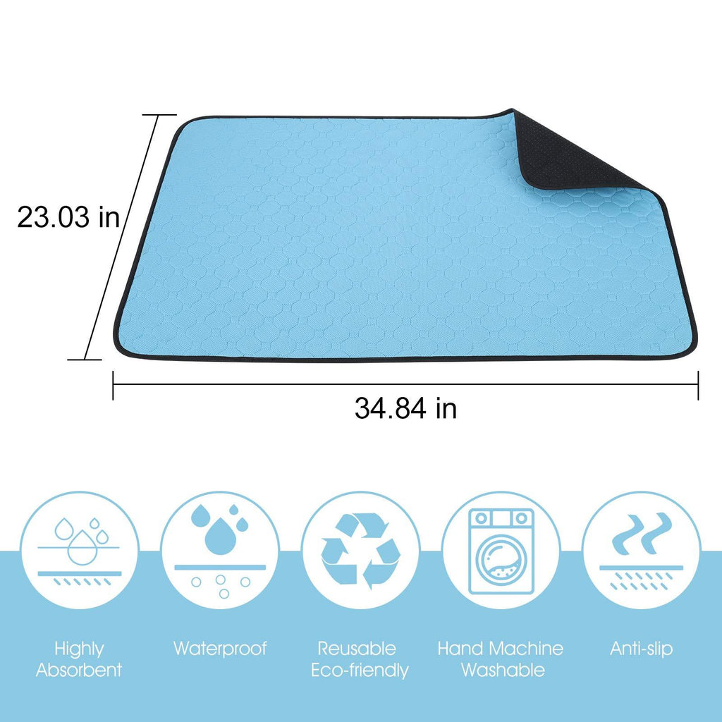 Washable Dog Urine Pad | Waterproof Non-Slip Training Mat for Dogs & Cats (2-Pack)