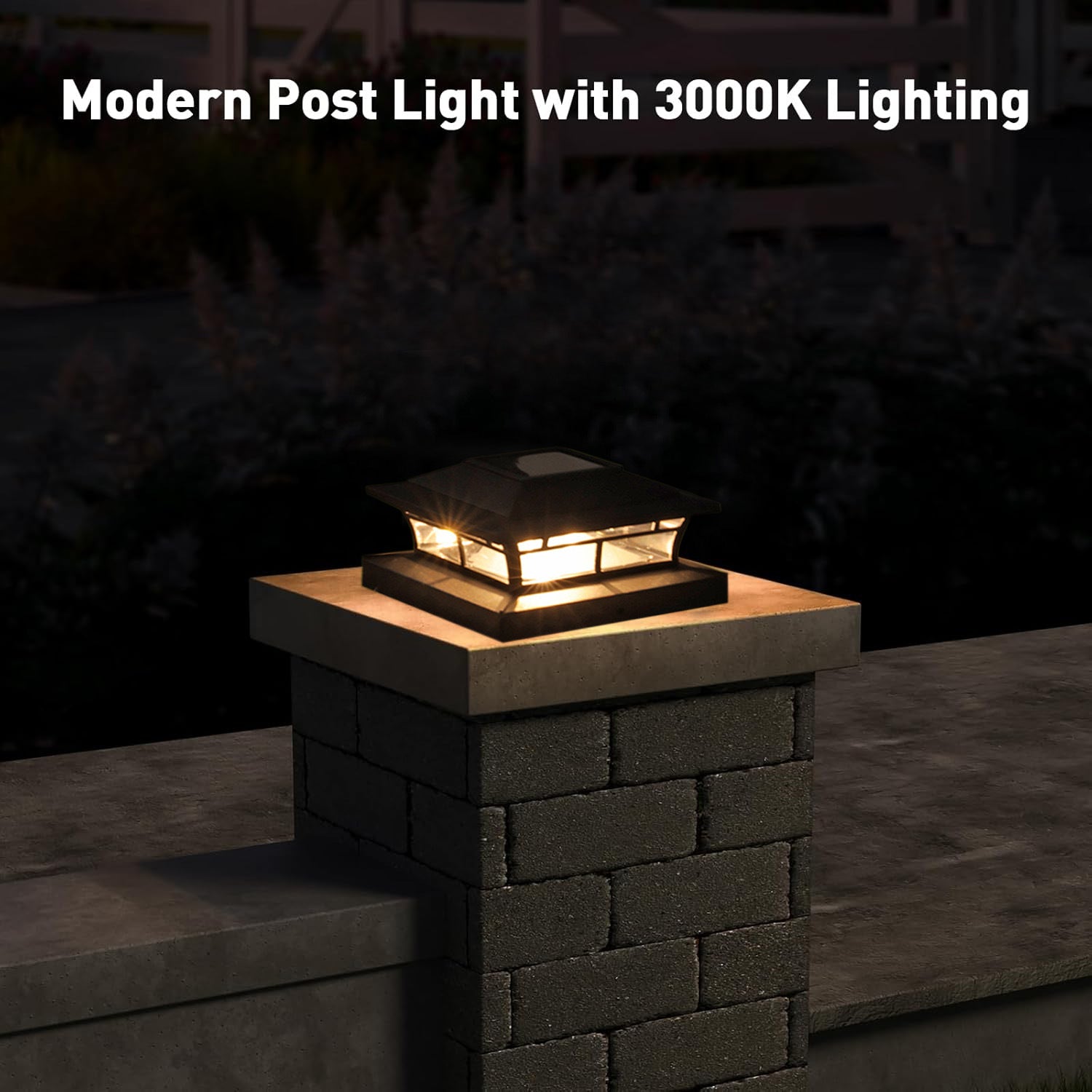 Solar Fence Post Light | Outdoor Garden Villa Pillar Lamp