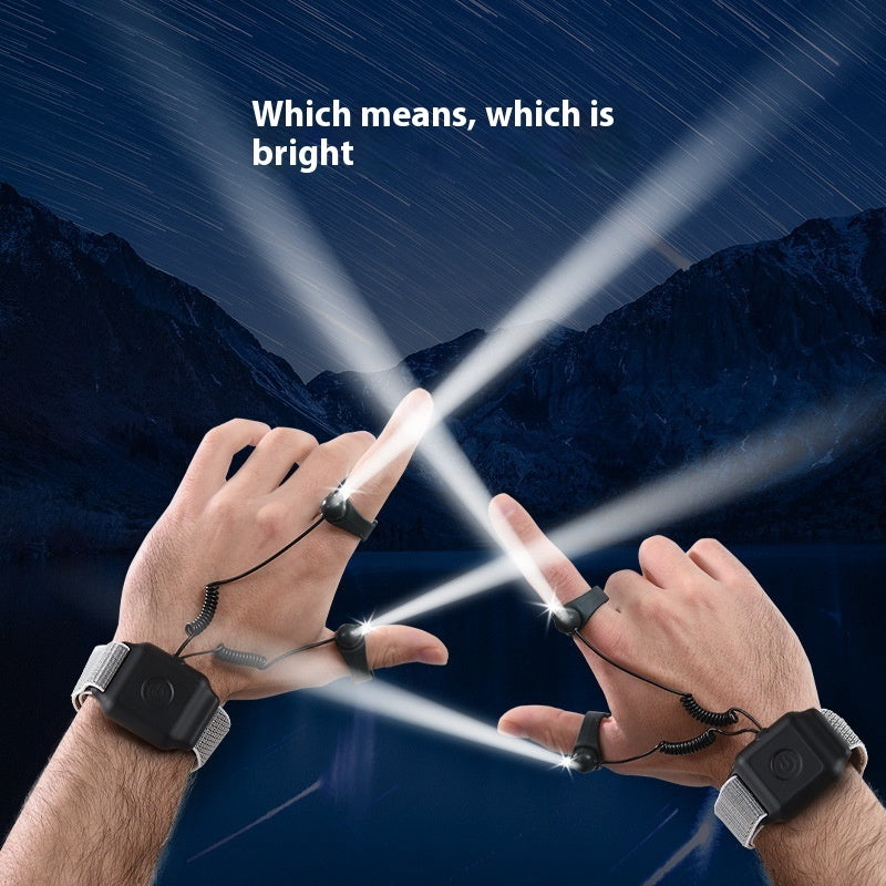 LED Night Fishing Finger Torch | Compact Outdoor Flashlight for Fishing