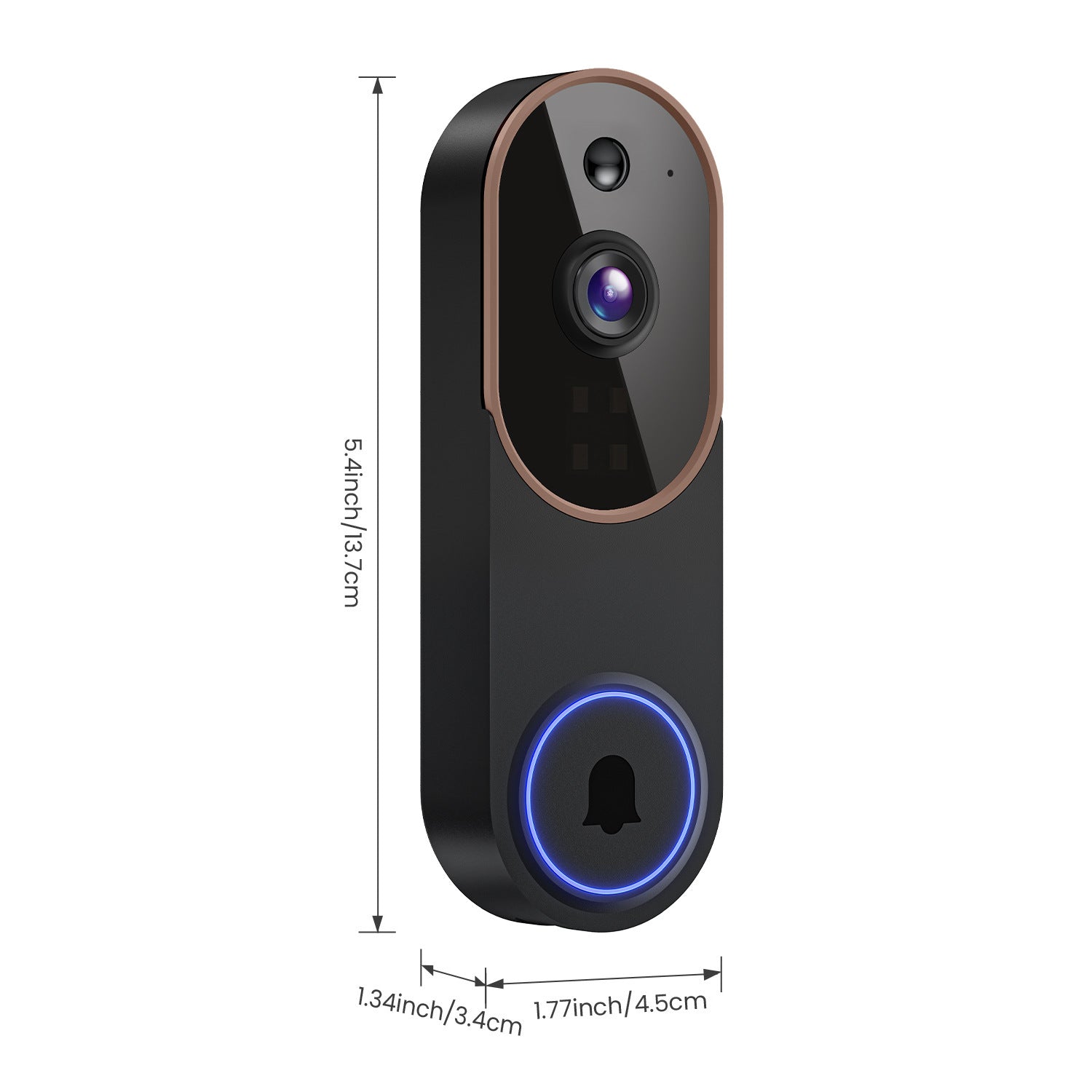Smart Home Outdoor Wireless Doorbell Camera with HD Video Intercom