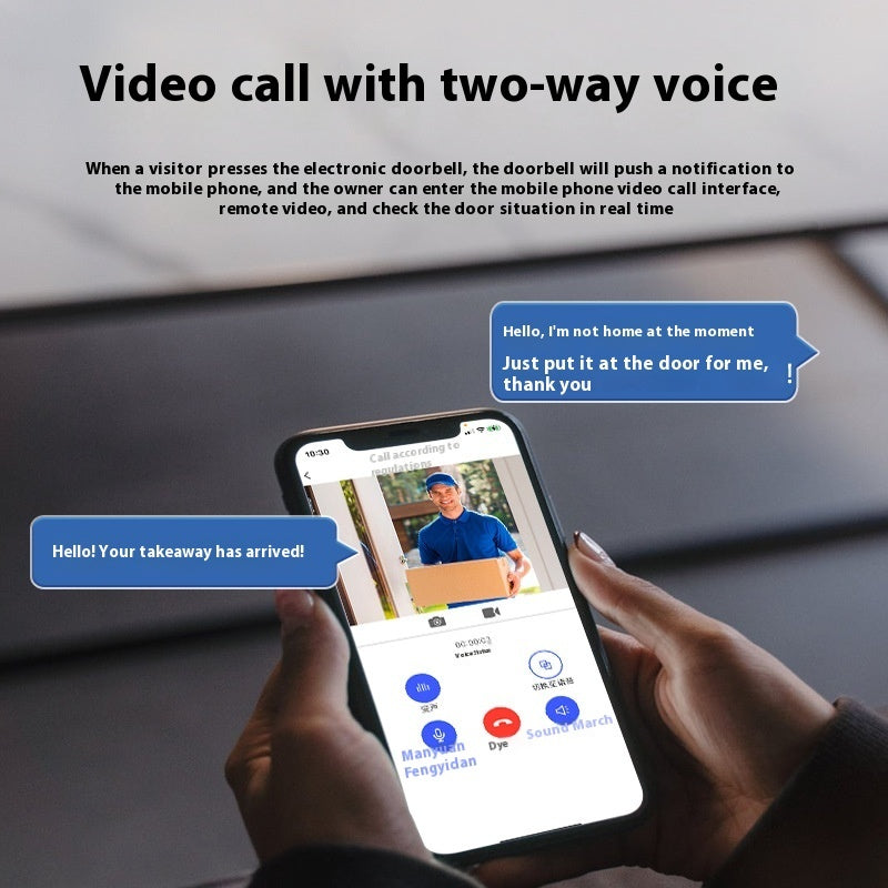 U9 Wireless Video Doorbell | Smart Home Security with HD Video Intercom