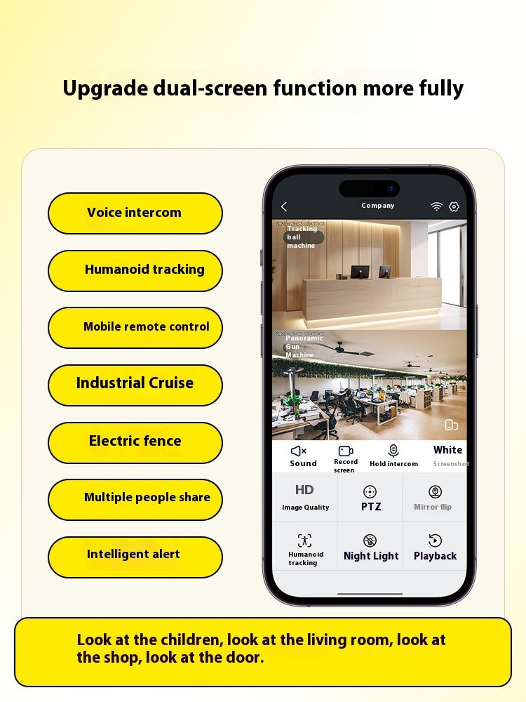 HD Night Vision Security Camera | 360° No Dead Angle Smart Monitoring