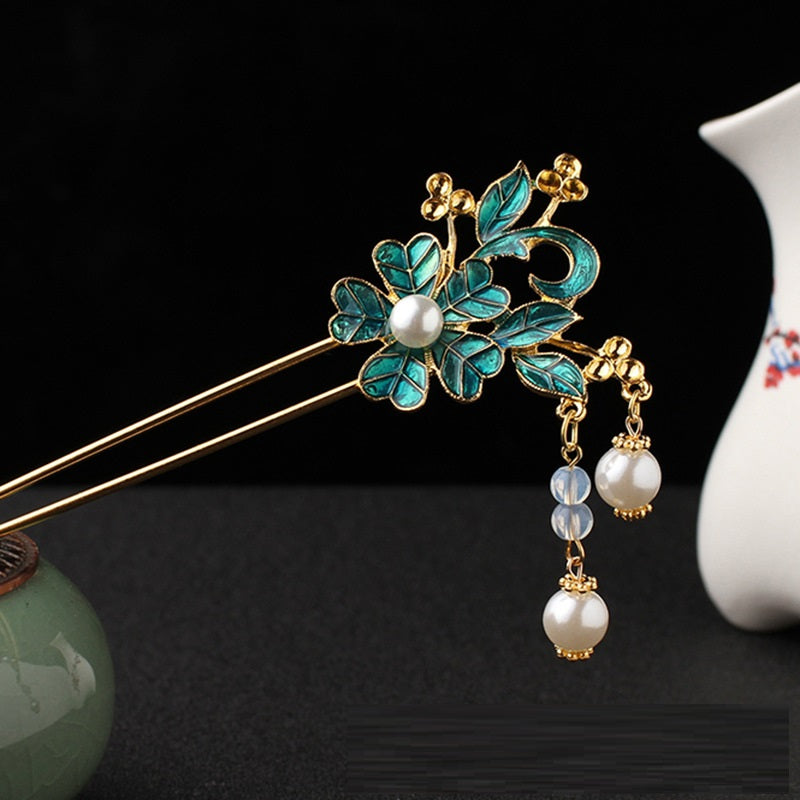 Vintage Flower Hair Comb | Elegant Women's Hair Accessory