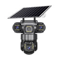 Solar-Powered Trinocular Wireless Security Camera | Outdoor HD Monitoring