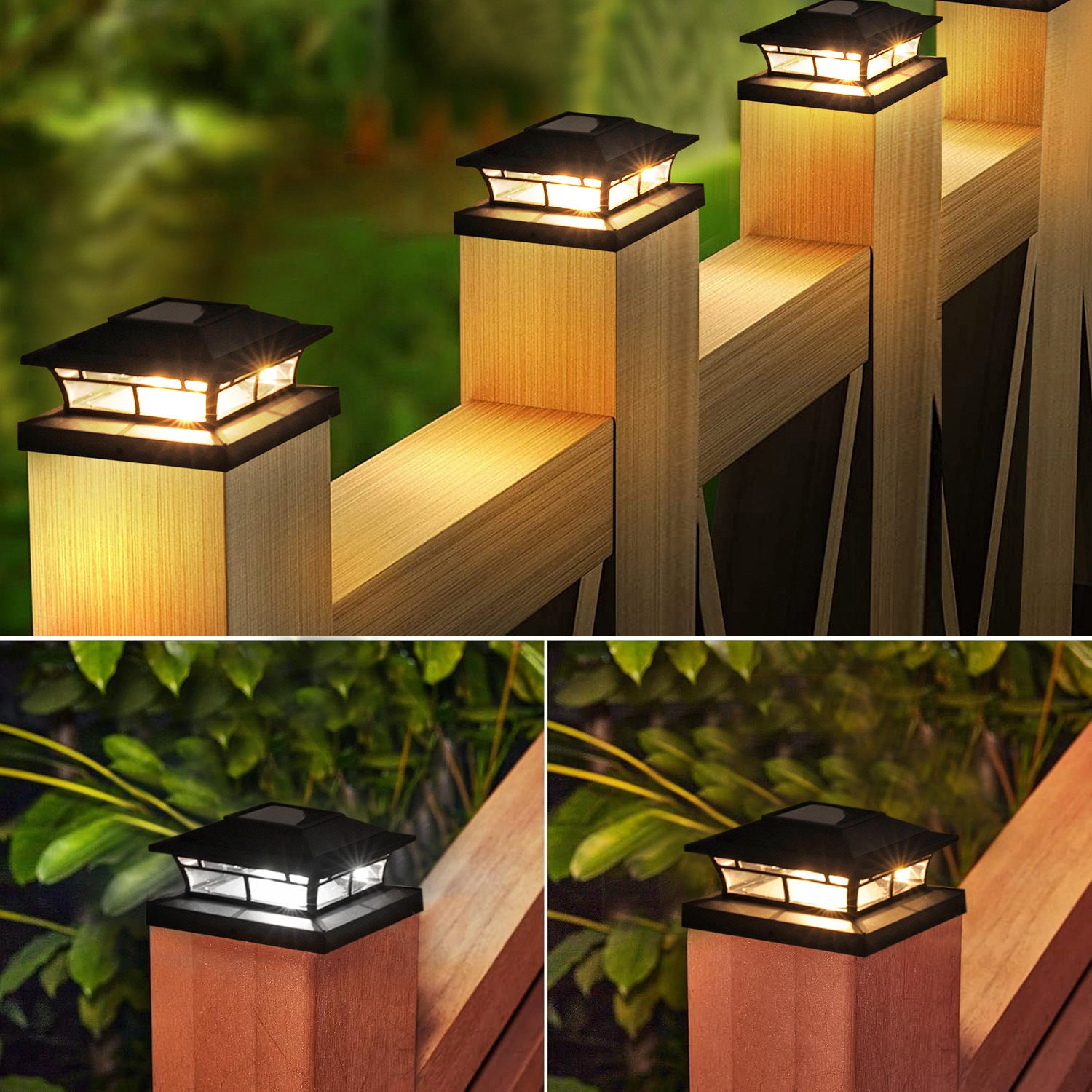 Solar Fence Post Light | Outdoor Garden Villa Pillar Lamp