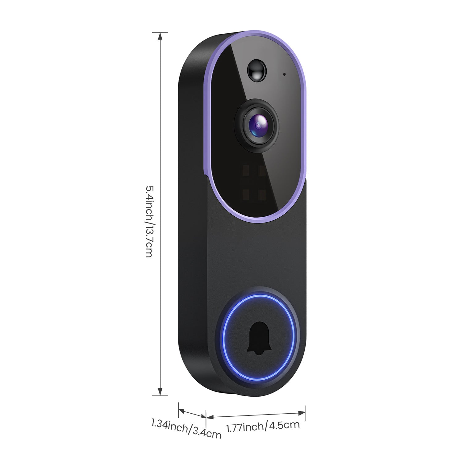 Smart Home Outdoor Wireless Doorbell Camera with HD Video Intercom