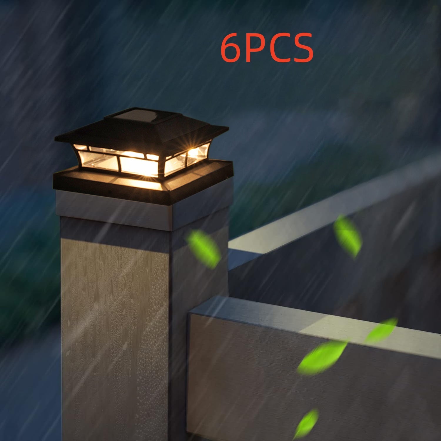 Solar Fence Post Light | Outdoor Garden Villa Pillar Lamp