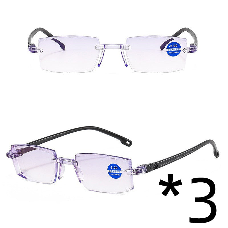Diamond Cut Blue Light Blocking Reading Glasses | TR Frame