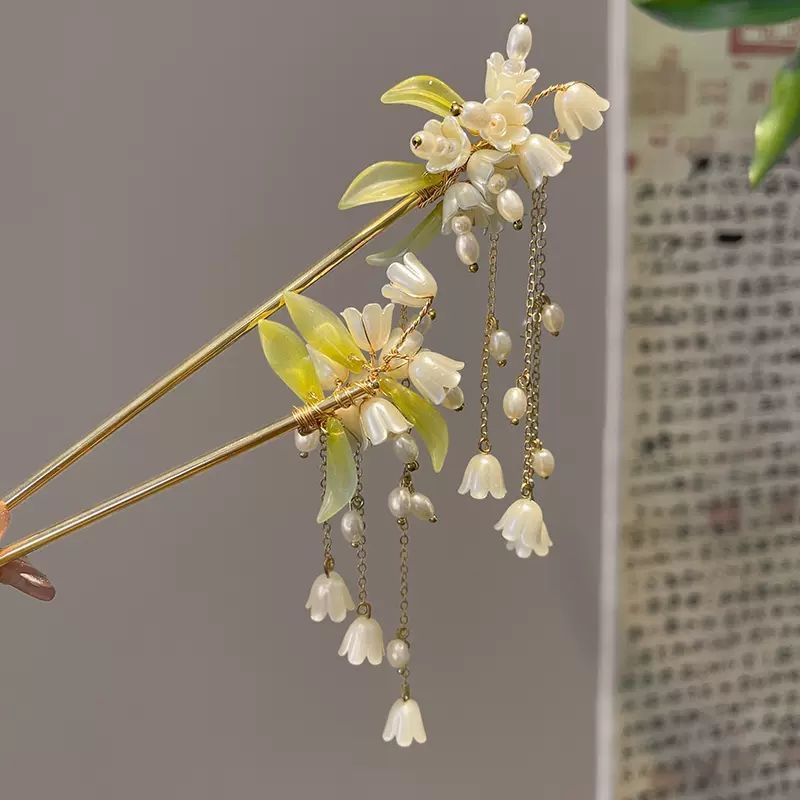Magnolia Antique Hair Clasp | Handmade Hanfu Headdress